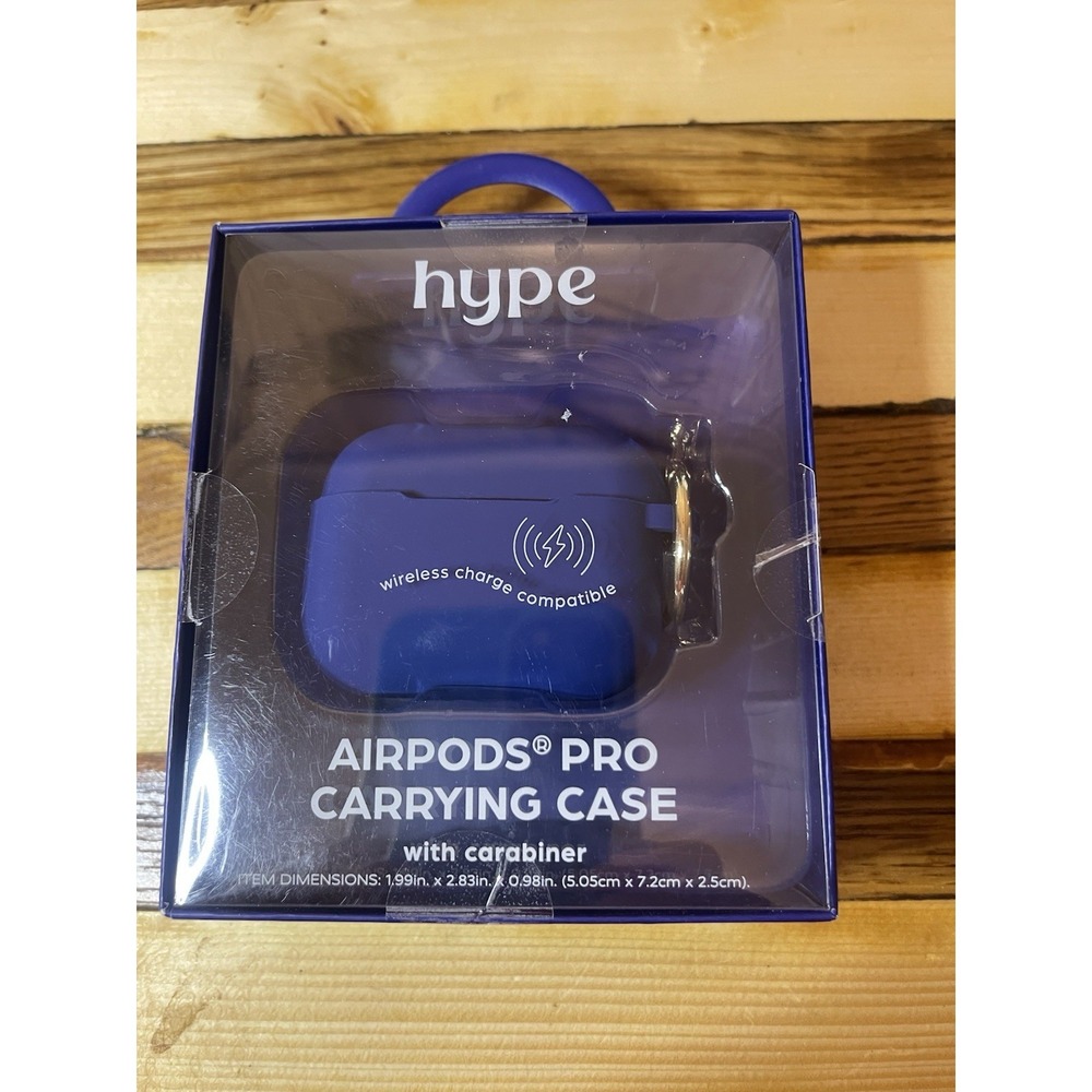 Hype Silicone Case For Airpods Pro Vibrant Blue Wireless Charging New In Box